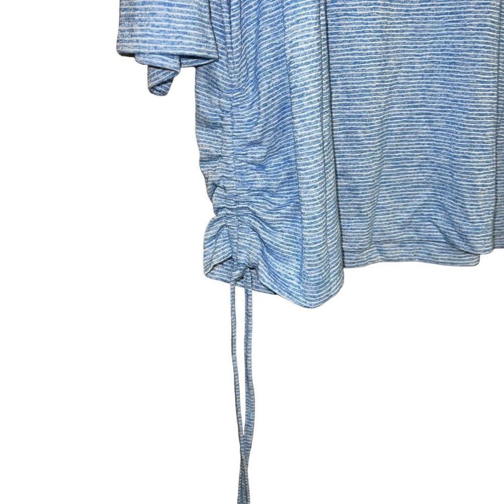NWT SOUTHERN LADY Blue & White Striped 3/4 Sleeve Blouse Size 3X - Picture 3 of 9